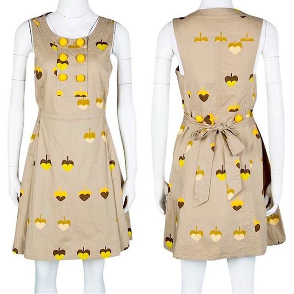 Marc by Marc Jacobs Y2K Heart Leaves Pinafore Dress SEE MEASUREMENTS - Picture 1 of 13